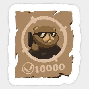 Wanted Tactibear. Sticker